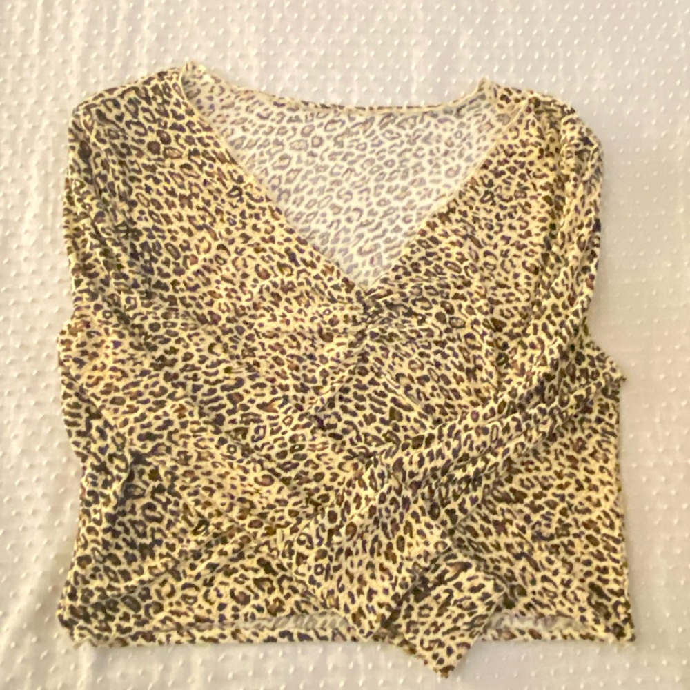 Long sleeve cheetah print shirt!